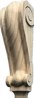 Large Hand Carved Pine Corbel #2